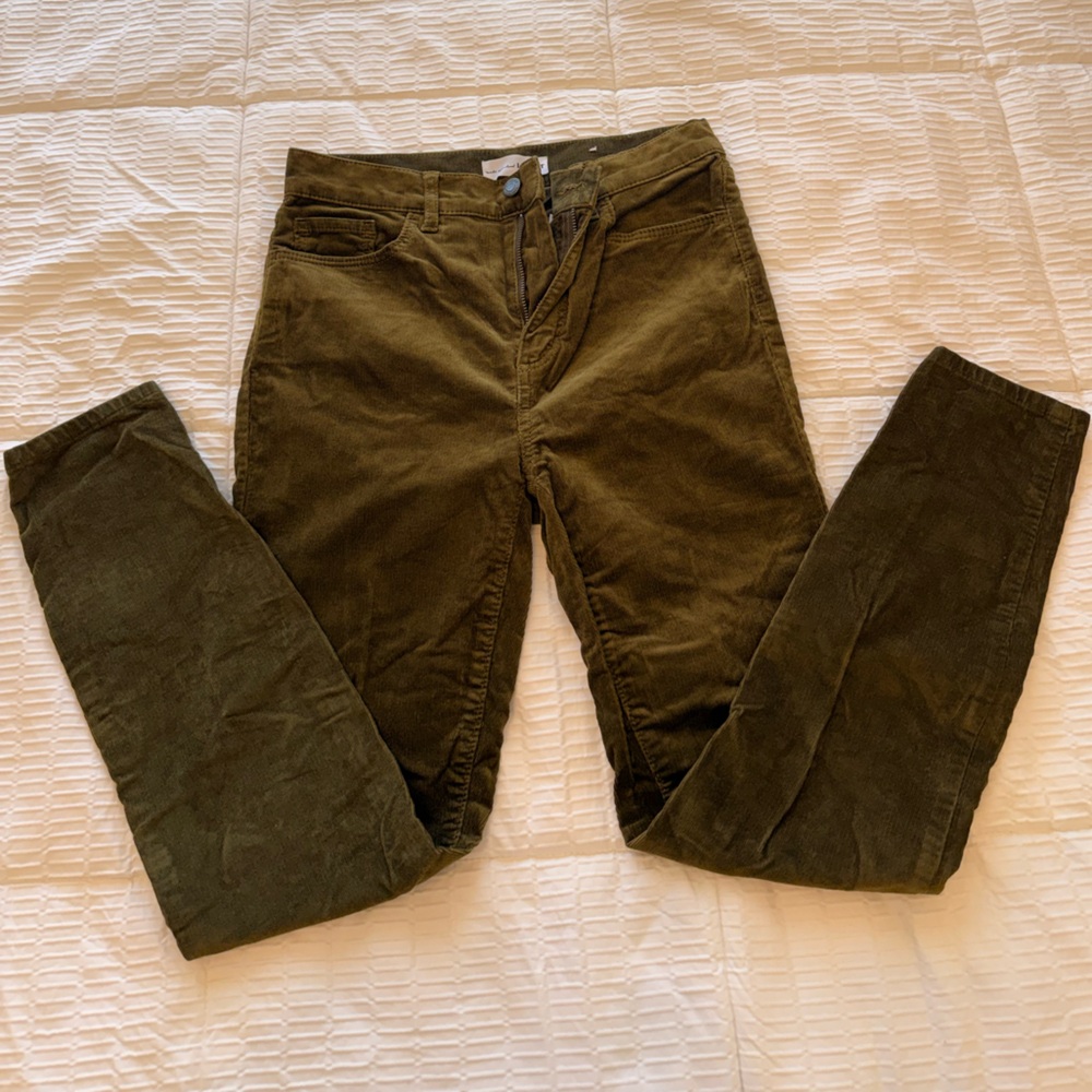 LOFT Olive Skinny Pants